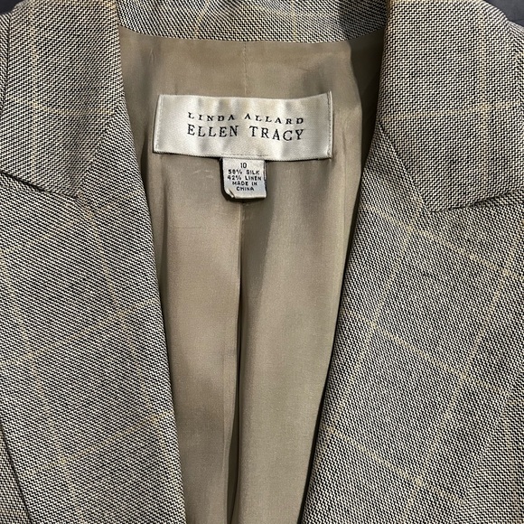 Gorgeous Linda Allard Ellen Tracy Silk Linen size 10 - Picture 3 of 10